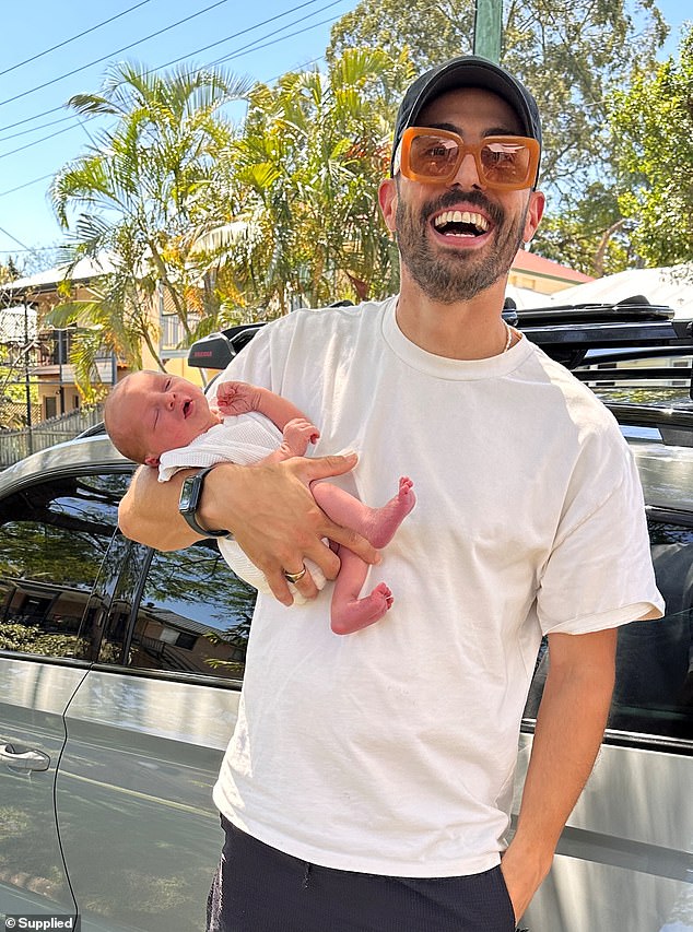 The Australian model, 42, and the record producer exclusively confirmed the news with Daily Mail Australia, revealing they have welcomed a baby boy into the world