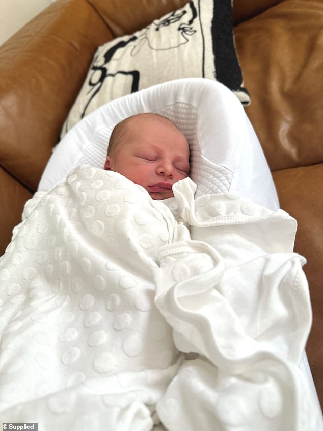 The couple revealed the unique name they have given their baby boy - Obi Brooks Kotaras - and confirmed they brought him home from hospital on Monday night