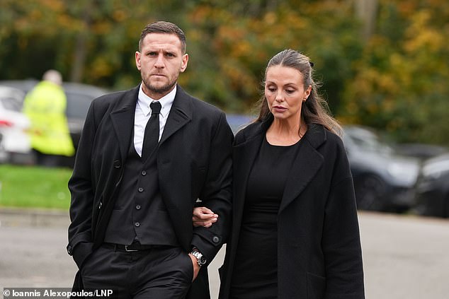 Billy Sharp, accompanied by his wife, was spotted making his way into the ceremony