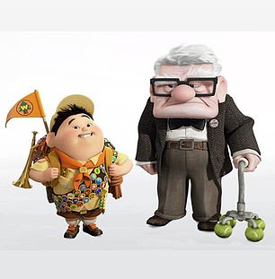 pictured Russell & Mr Fredricksen from the 2009 UP movie