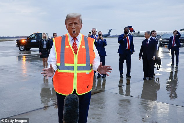 The former president only had a 30 minute heads up on the garbage truck stunt