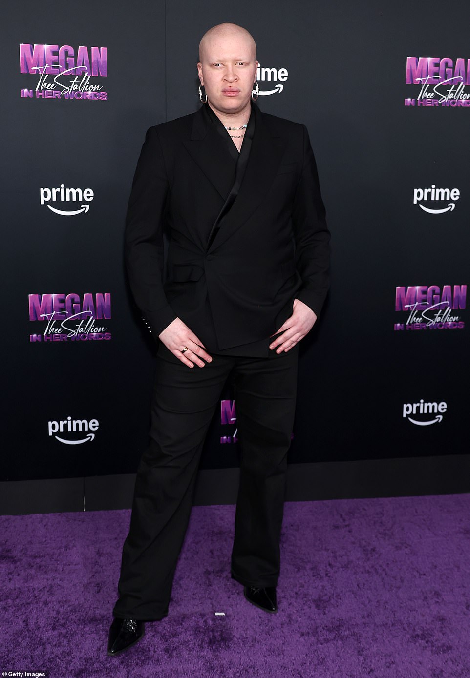 Model Shaun Ross took over the red carpet