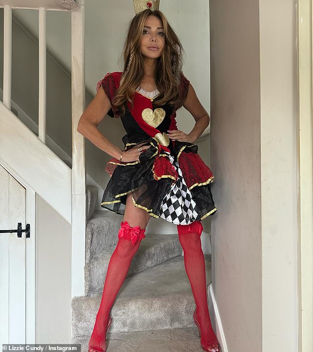 Lizzie Cundy revealed her look this year was as the Queen Of Hearts