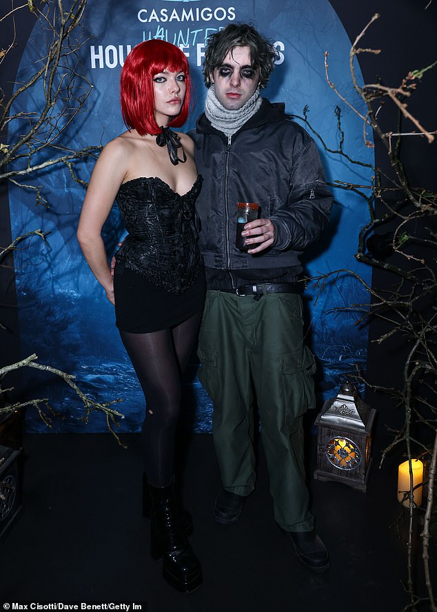 Isobel Richmond and Lennon Gallagher attended the event in their scarily spooky looks