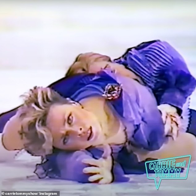 They recreated Torvill and Dean's famous Valentine's Day performance (pictured) at the the 1984 Sarajevo Olympics , which saw then win the gold