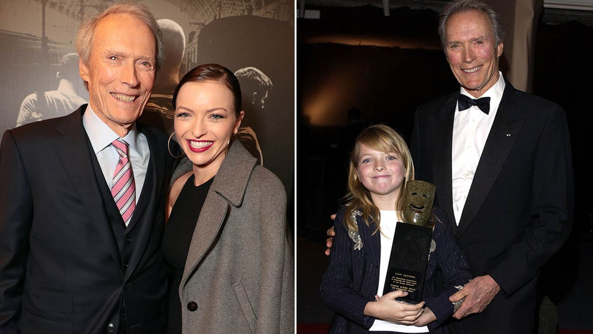 clint eastwood with francesca eastwood in 2018/clint with young francesca