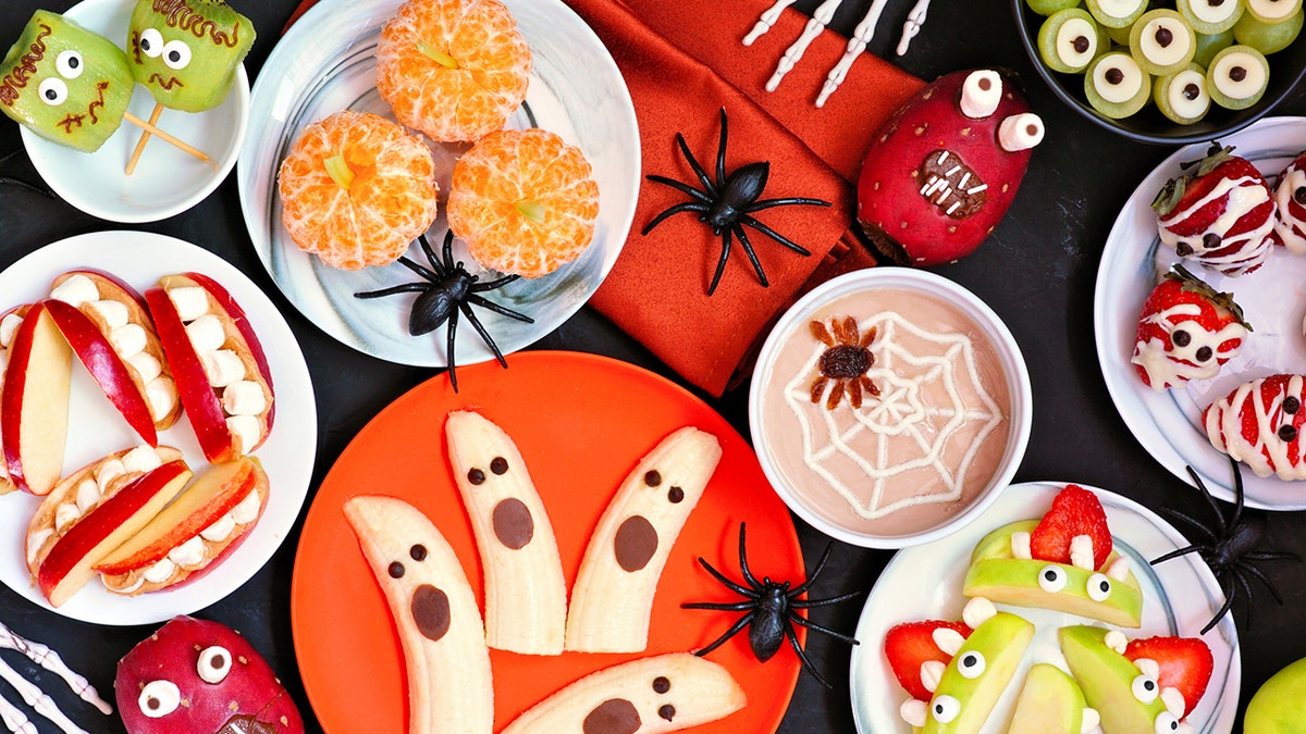 Healthy Halloween fruit snacks