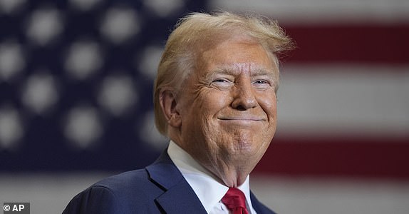 Republican presidential nominee former President Donald Trump speaks during a campaign event, Wednesday, Sept. 25, 2024, in Mint Hill, N.C. (AP Photo/Evan Vucci)