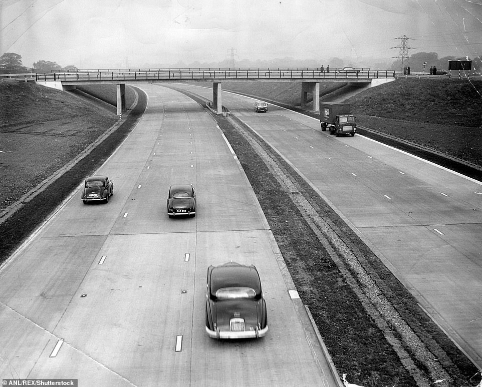 Happy 65 years to the M1: These are some of the first vehicles to use the 73-mile M1 when it opened on 2 November 1959. But what do drivers make of it today?