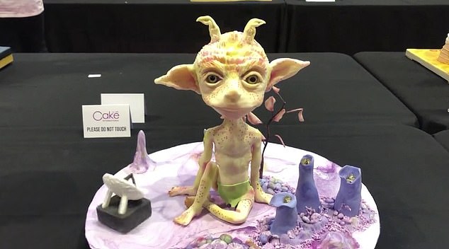 Yes it's a cake! Expect to be treated to this scary replica of an alien