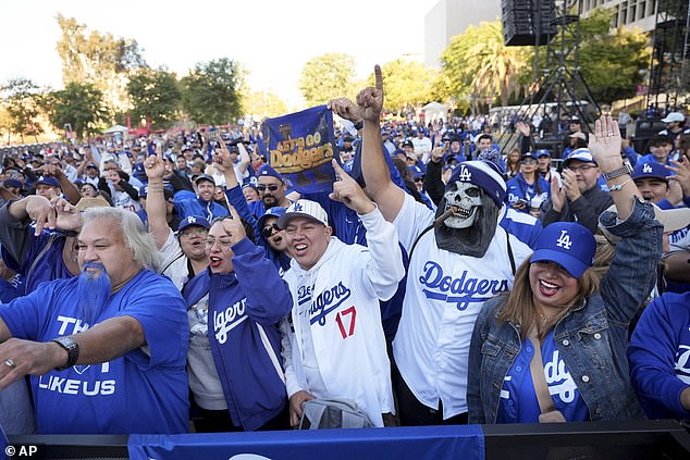 The Friday parade started around 11 am in Los Angeles and will finish at Dodger Stadium