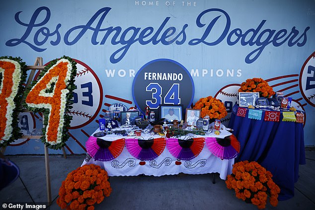 Dodgers fans also paid tribute to team legend Fernando Valenzuela, who died last month