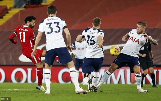 After scoring against Tottenham in 2020-21 Premier League action, Salah went on the record with journalists from Spain