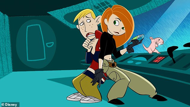 Kim Possible and Ron Stoppable pictured - from the Disney series Kim Possible