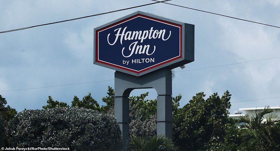 Hampton Inn by Hilton comes second from last in the ranking, with a customer score of 58 per cent