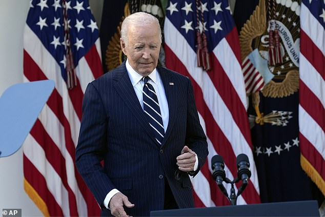 The 81-year-old commander-in-chief spoke from the White House Rose Garden on Thursday afternoon in his first public appearance since Trump's landslide win