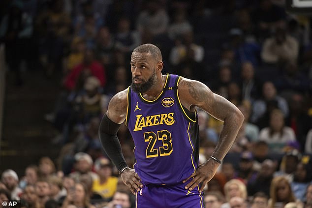 LeBron James led the way for the Lakers against Memphis, but the rest of the team struggled