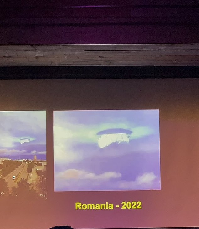 Elizondo recently hosted a private event in Philadelphia on October 28 to reveal an image of an alleged UFO 'mothership.'