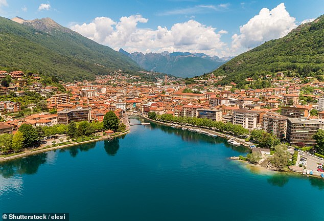 Kate reveals Omegna (pictured), at the northern end of the lake, is home to the Alessi Factory, famous for its quirky kitchenware