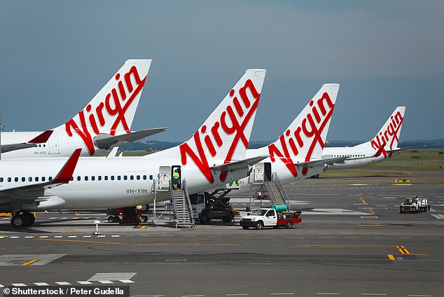 Virgin Australia's cabin crew helped with the taste testing of the new menu (pictured Virgin planes)