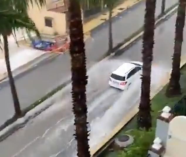 The streets of Malaga are already starting to flood