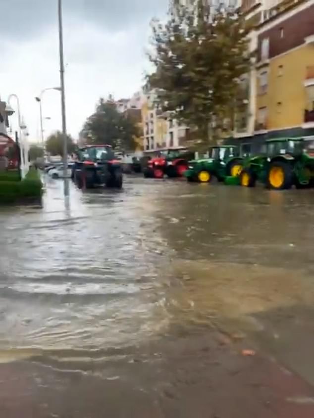 Around 15 people were evacuated from their homes on a residential estate in Arroyo de la Miel near the coastal resort of Benalmadena