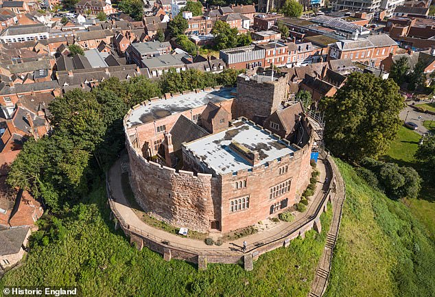 Tamworth Castle is a Grade I listed, intact Norman motte and bailey castle in the town of Tamworth in Staffordshire