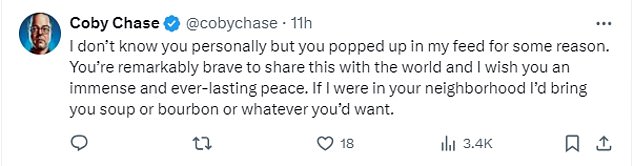 The simplicity of his powerful reflection on life and loss resonated with hundreds of thousands of people, many of whom don't know James personally but felt compelled to thank him for sharing his journey and wishing him a 'peaceful transition'