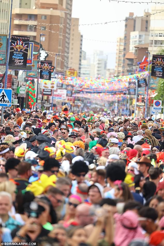 Around 30,000 people are expected to have attended the mass fancy-dress event