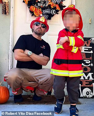 Robert and the INdustry INsiders staffer share one child - three-year-old son Bode Vito Armando Diaz - whom they were both pictured with on Halloween