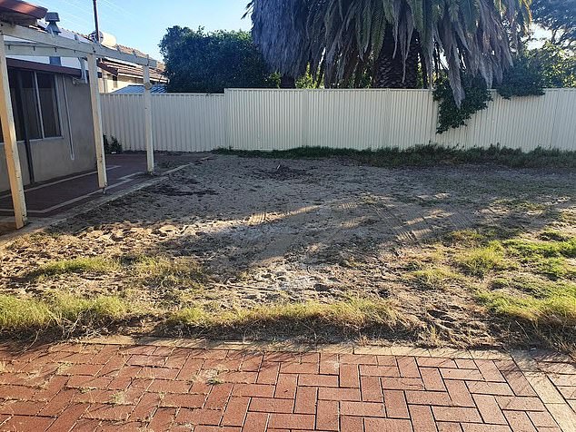 The yard was in a terrible state when his long-term tenants moved out