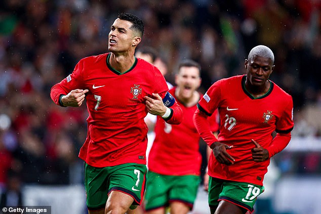 Ronaldo scored a brace during Portugal's 5-1 win over Poland in the Nations League on Friday