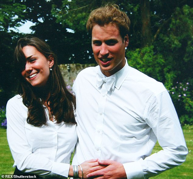 Kate and William on their graduation day at St Andrews University in 2005