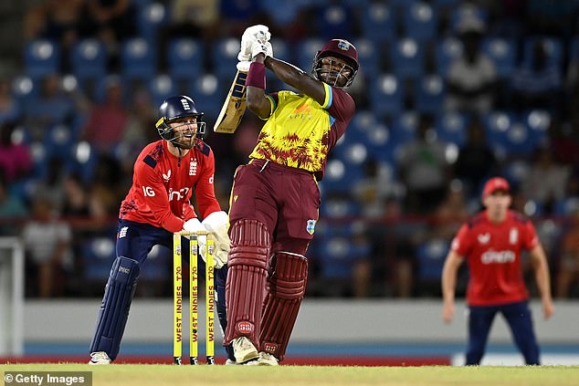 Sherfane Rutherford hit successive sixes in the penultimate over to secure the victory