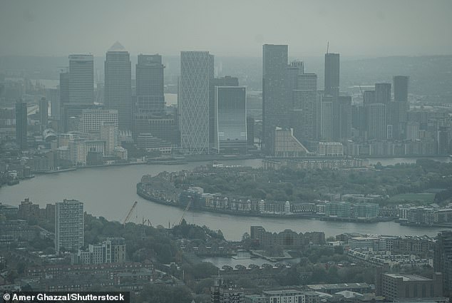 The London skyline. ¿unhealthiest¿ places in the country are in the capital