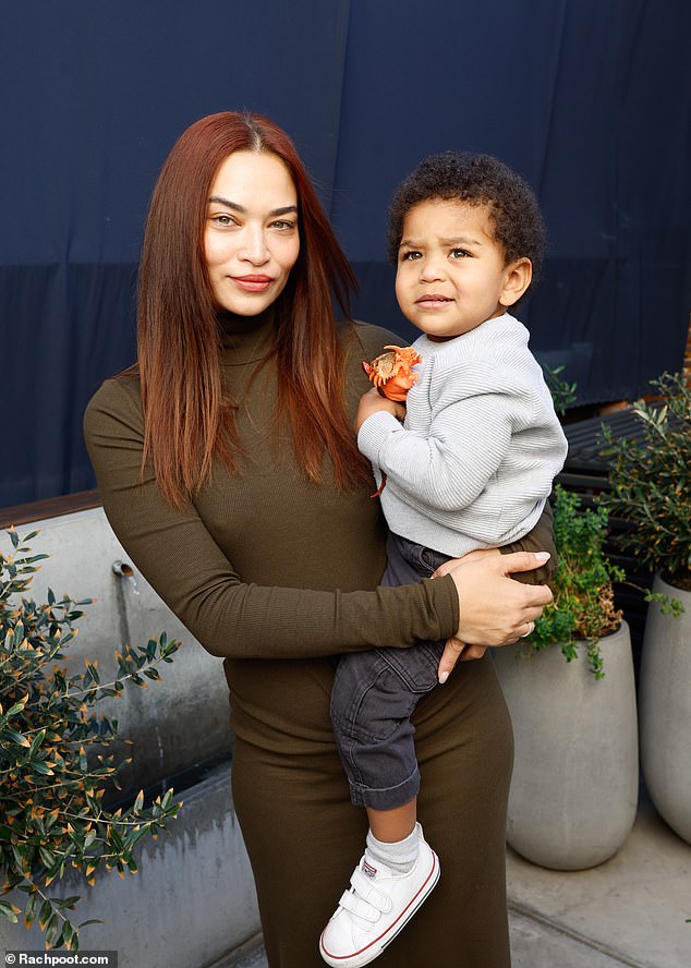 Shanina Shaik and son Zai Adesuyan made an adorable pair