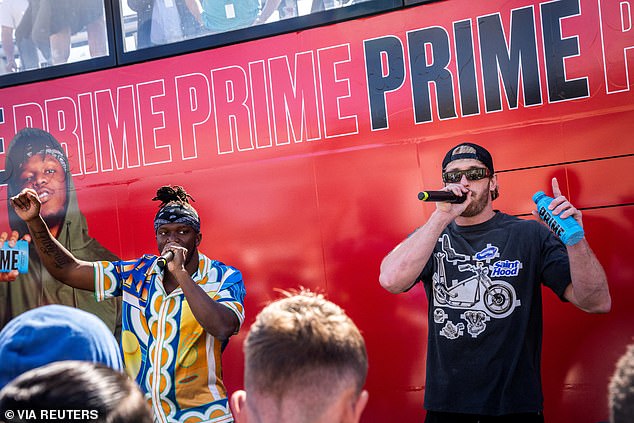 Prime was founded and is owned by social media stars KSI (left) and Logan Paul (right)