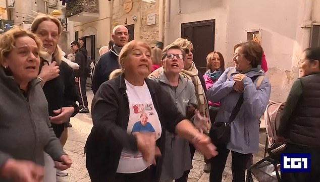 Bemused tourists were met with angry protests this weekend, with pasta makers refusing to work