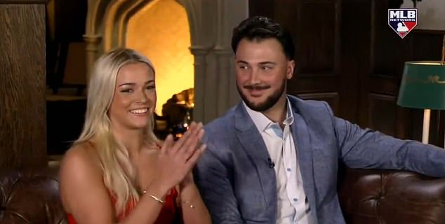 He was joined by glamorous gymnast girlfriend Olivia Dunne as the news was announced