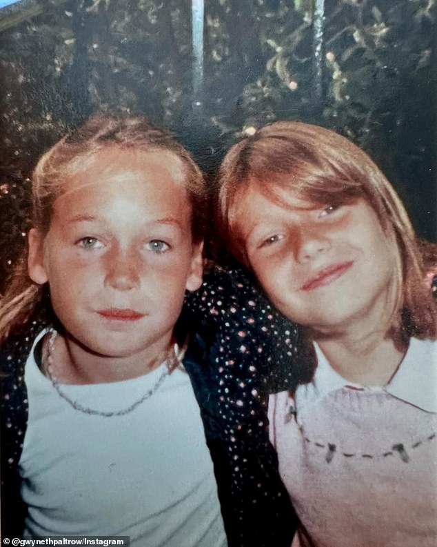 The star was celebrating her friend Mary Wigmore's birthday, and posted a throwback of them at around 10 years old