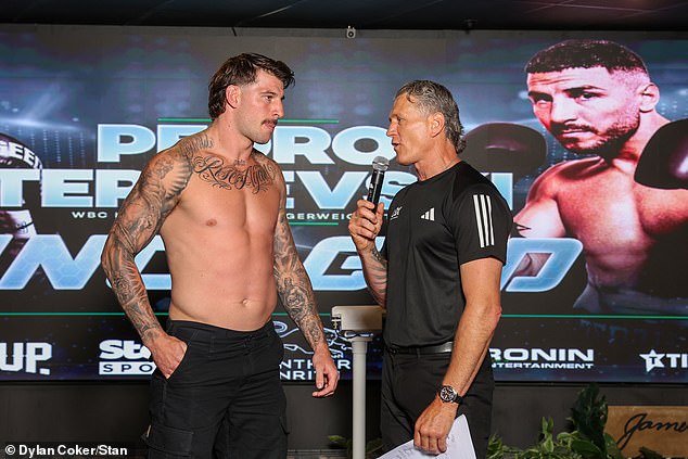 Scott (pictured with Green at the weigh-in for Wednesday Uncaged fight night) told Daily Mail Australia Messam will definitely be his toughest opponent yet