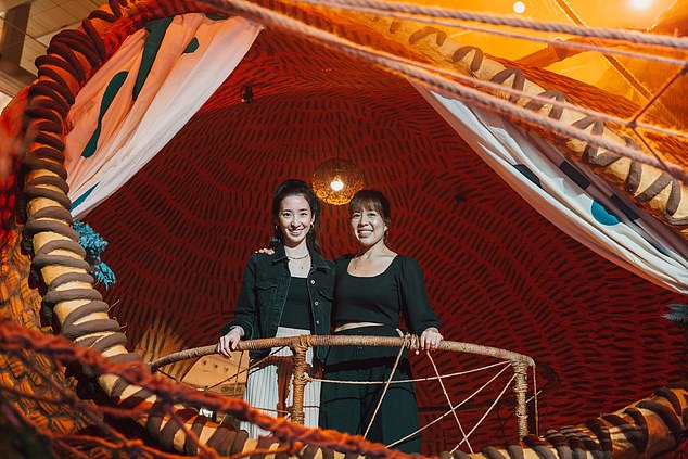 On the right is Delfine Ong, who is employed to create 'wow' moments at Changi