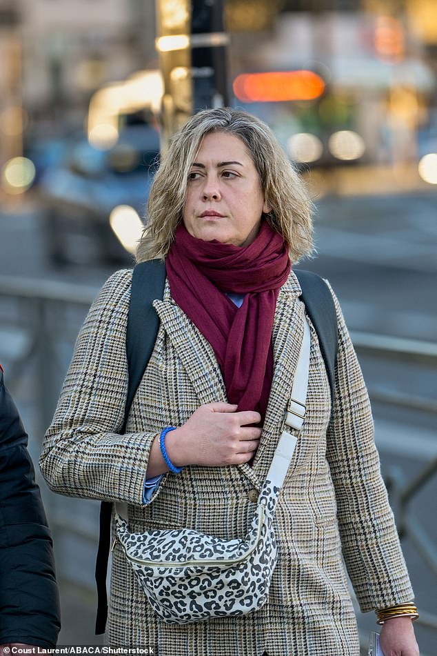 Gisele Pelicot's daughter Caroline Darian arrives at the courthouse on November 19