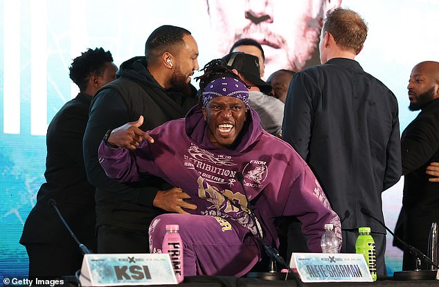 KSI, the CEO of Misfits boxing, thoroughly enjoyed the shenanigans at the press conference