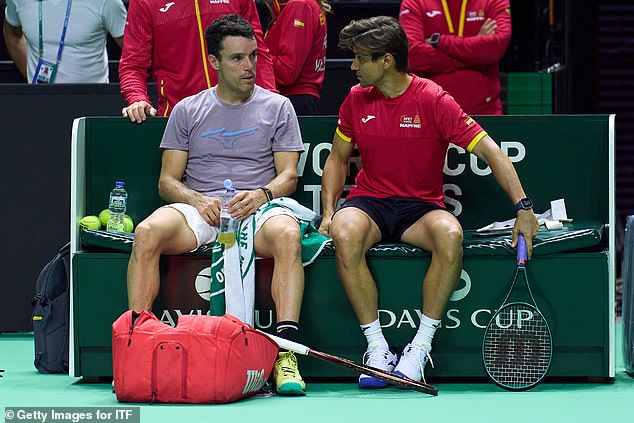 The decision from Spain captain David Ferrer (right) to pick Nadal over Roberto Bautista Agut (left) had been a major talking point ahead of the clash in Malaga on Tuesday evening