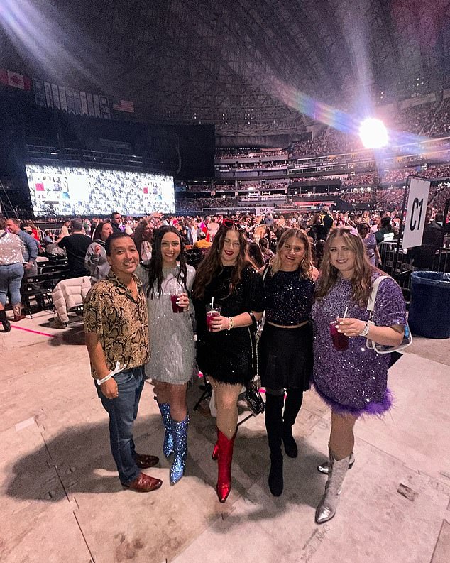 Makenna and her friends attended one of the 14-time Grammy winner's 'Eras Tour' shows