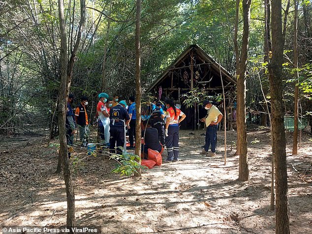 Skeletons and recently deceased corpses were excavated from the site in rural Thailand