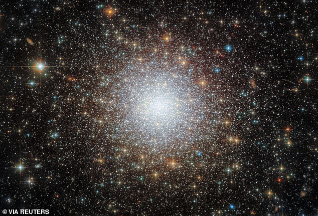 This is the first time a star in a neighbouring galaxy, such as the Magellanic Cloud (pictured), has ever been captured. This technique could allow scientists to observe the never-before-recorded processes which take place in dying stars