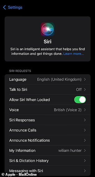 To deactivate Siri on your iPhone, toggle 'Allow Siri When Locked' to off'