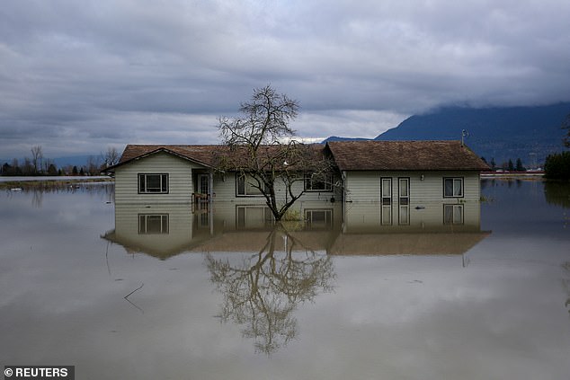 Flooding and landslides triggered by the atmospheric river  have also struck parts of British Columbia, Canada